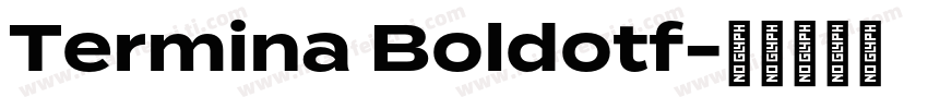 Termina Boldotf字体转换